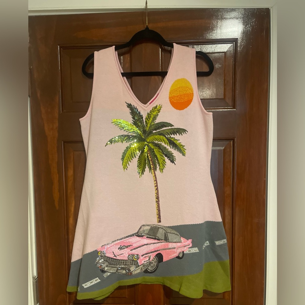 New Queen of Sparkles Cadillac palm tree dress